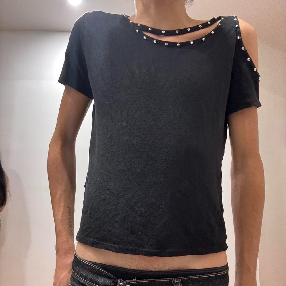 Black Embellished Women's Top